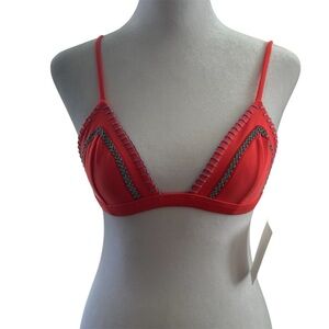 Revolve ELLEJAY Rosa Top In Cocktail Pink Crochet Size XS